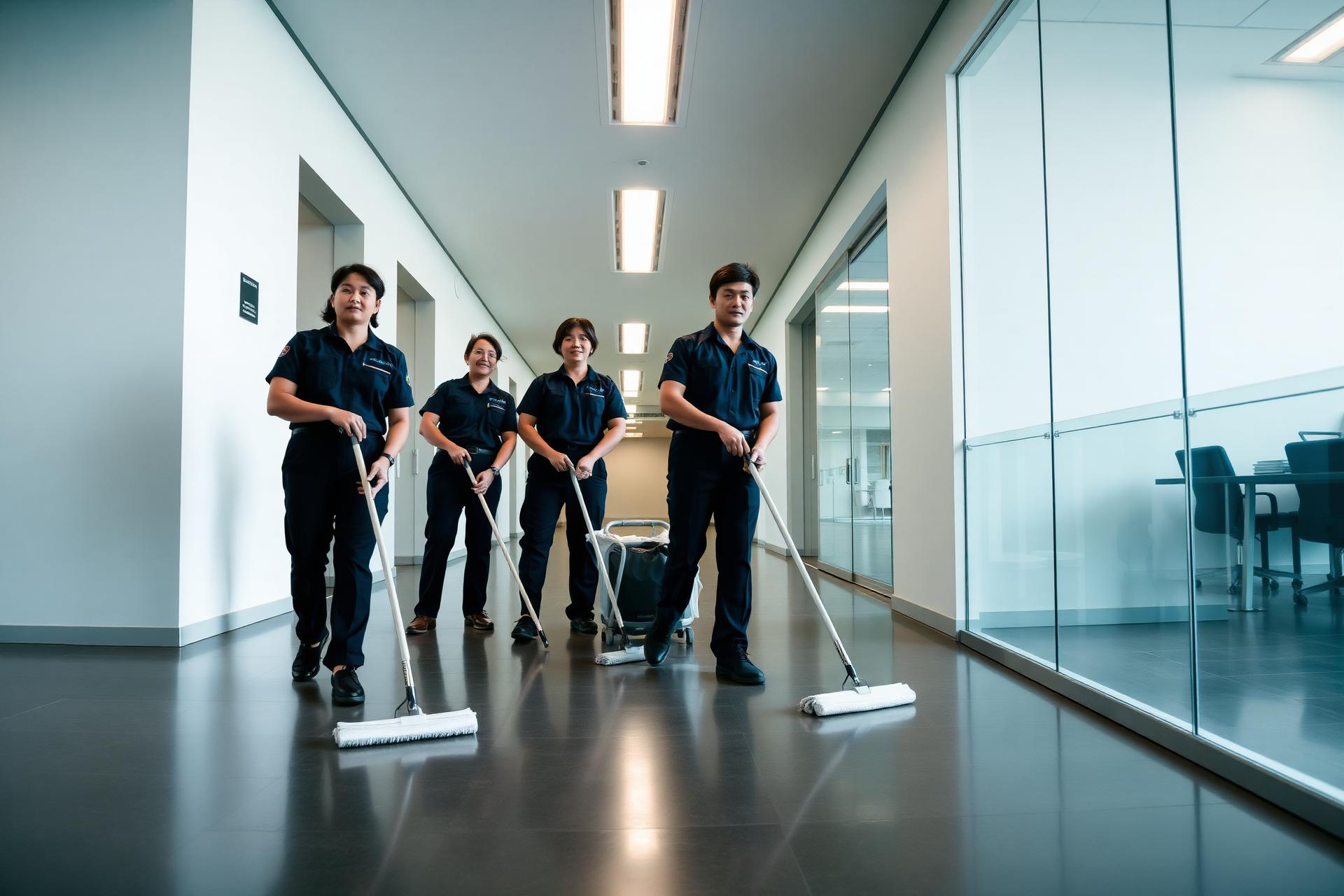 Matrix Facility Services trained housekeeping team